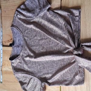 Shimmery rose gold top